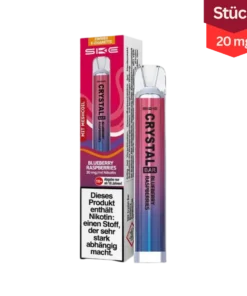 SKE Crystal Bar Blueberry Raspberry Vape Einweg E-Zigarette 20mg