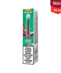 SKE Crystal Bar Sour Apple Blueberry Vape Einweg E-Zigarette 20mg