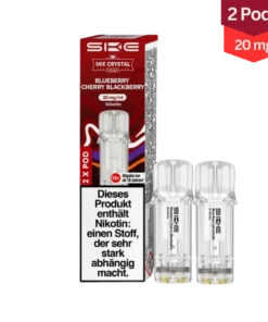 SKE Crystal Plus Blueberry Cherry Blackberry Vape Pods 20mg (1×2 Stück)