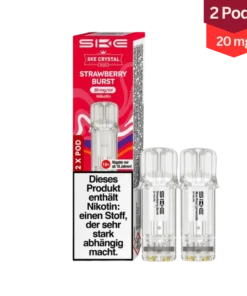 SKE Crystal Plus Strawberry Burst Vape Pods 20mg (1×2 Stück)