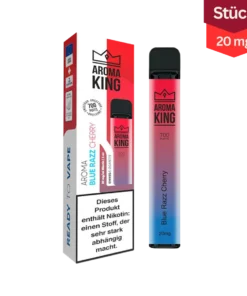 Aroma King Bar Blue Razz Cherry Vape Einweg E-Zigarette 20mg