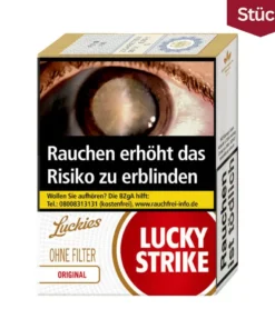 Lucky Strike Original Red ohne Filter Zigaretten AP (20 Stück)