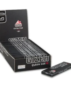 5 Heftchen à 50 Blättchen Zigarettenpapier Gizeh Black Queen Size Extra Fine