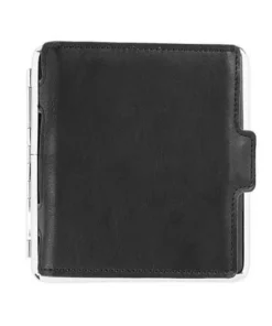 Zigarettenetui 20er King Size 100 mm schwarz mit Kartenhalter