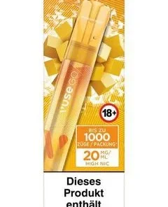 Einweg eZigarette Vuse GO Mango ICE 20mg bis zu 1000 Puffs