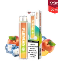 Flerbar M Peach Ice Vape Einweg E-Zigarette 20mg