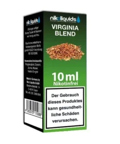 E-Liquid Nikoliquids Virginia Blend ohne Nikotin