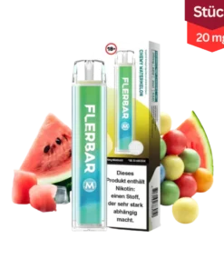 Flerbar M Chewy Watermelon Vape Einweg E-Zigarette 20mg
