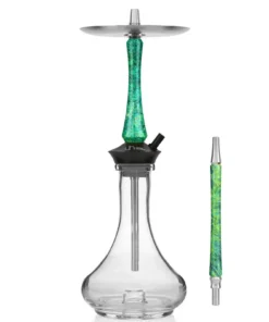 Union Hookah Sleek Stabilized Wood Green