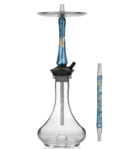 Union Hookah Sleek Stabilized Wood Turquise