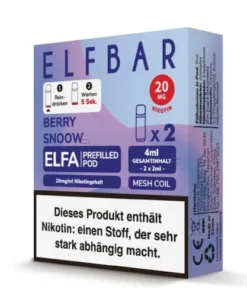 E-Liquidpod ELFBAR Elfa Blueberry Snoow 20mg 2 Pods