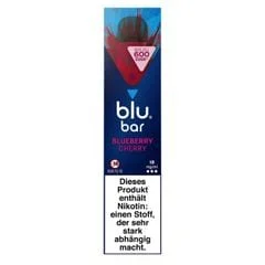 E-Zigarette blu BAR 1000 Einweg Blueberry Cherry 18 mg Nikotin