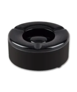 Windaschenbecher aus Kunststoff in schwarz glänzend