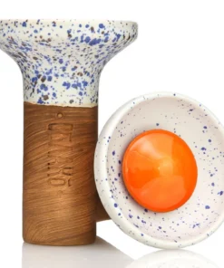 Oblako Flow Orange on Meteorite