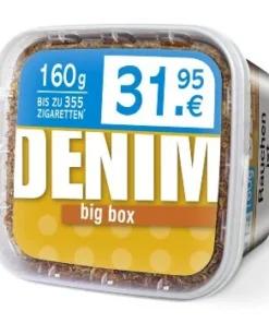 EIMER Zigarettentabak DENIM Volumentabak XXXL 160 GRAMM