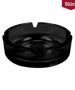 Aschenbecher Glas Schwarz (1 Stück)
