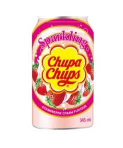 Chupa Chups – Strawberry Cream Drink – 24 * 345 ML.