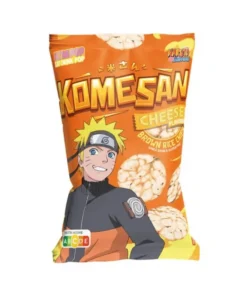 KOMESAN Vollkorn Puffreis Chips, Naruto Cheese – 24 * 60g