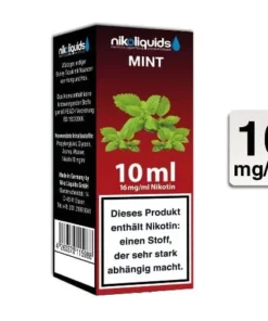 E-Liquid Nikoliquids Mint 16 mg/ml Flasche 10 ml