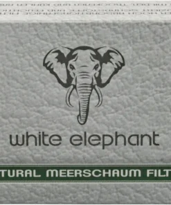Pfeifenfilter White Elephant Natural Meerschaum Filter 6 mm 1 Schachtel à 45 Filter