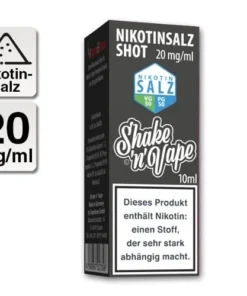 E-Liquid Nikotinsalz NIKOLIQUIDS Shot ohne Aroma 20 mg/ml