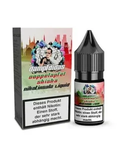 Dampfdidas – Doppelapfel Shisha – Nikotinsalz Liquid 10 ml.