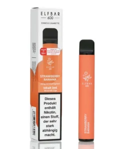 Elf Bar 600 Strawberry Banana Aroma Einweg E-Shisha 20mg Nikotin