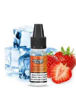 POCKET SALT Strawberry Ice Nikotinsalz Liquid 10 ml. – 20 mg.