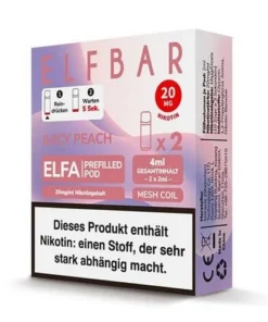 E-Liquidpod ELFBAR Elfa Juicy Peach 20 mg 2 Pods