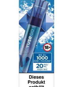 Einweg eZigarette Vuse GO Blueberry Ice 20mg bis zu 1000 Puffs