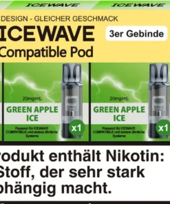 Icewave Pod – Green Apple Ice 3 Pods