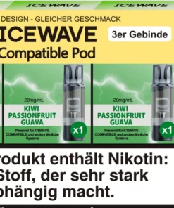 Icewave Pod – Kiwi Passionfruit Guave 3 Pods