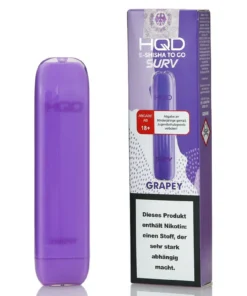 HQD 600 Wave Grapey Aroma Einweg E-Shisha 20mg Nikotin