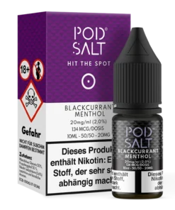 Pod Salt – Blackcurrant Menthol – Nikotinsalz Liquid 20 mg/ml