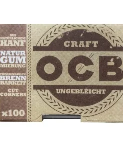 OCB Craft Zigarettenpapier ungebleicht Heftchen mit 100 Blättchen
