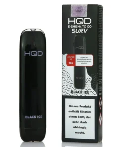 HQD 600 Wave Black Ice Aroma Einweg E-Shisha 20mg Nikotin