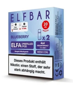 E-Liquidpod ELFBAR Elfa Blueberry 20 mg 2 Pods