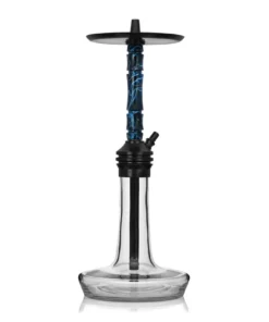 Moze Varity Lounge Black – Clear Bowl – Wavy Blue