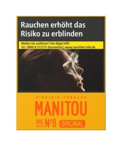 Manitou Zigaretten Org Blend No.8 Big ohne Zusätze (8×25)