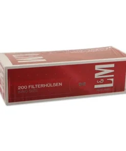 200 Stück L&M Red Label King Size Zigarettenhülsen