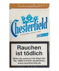 Chesterfield Blue Naturdeckblatt Filterzigarillos (10×17)