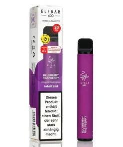 Elf Bar 600 Blueberry Raspberry Aroma Einweg E-Shisha 20mg Nikotin
