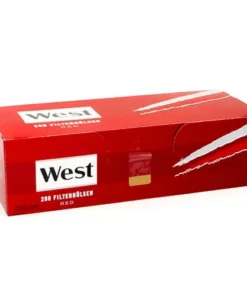 1.000 Stück West Red King Size Zigarettenhülsen