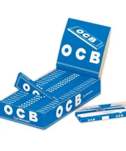 DISPLAY 25 Heftchen à 50 Blättchen Zigarettenpapier OCB Blau