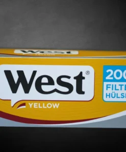 200 Stück West Yellow King Size Zigarettenhülsen