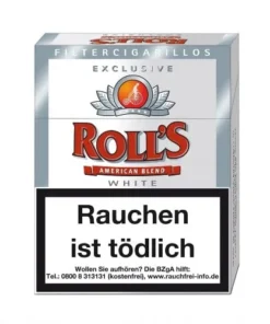 Roll’s Exclusive White Naturdeckblatt Filterzigarillos (8×23)