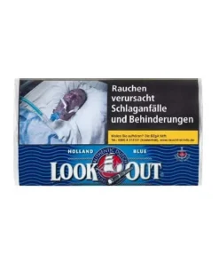 POUCH Zigarettentabak Look Out Blue Halfzware Shag 50 Gramm