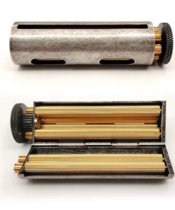 Zigaretten-Roller ATOMIC Messing silber antik 70 mm