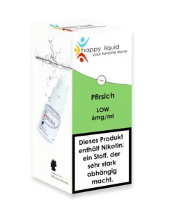 E-Liquid HAPPY Pfirsich 6mg