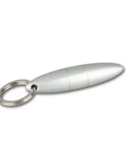 Zigarrenrundschneider Passatore Duo aus Aluminium in silber 9/12 mm Durchmesser